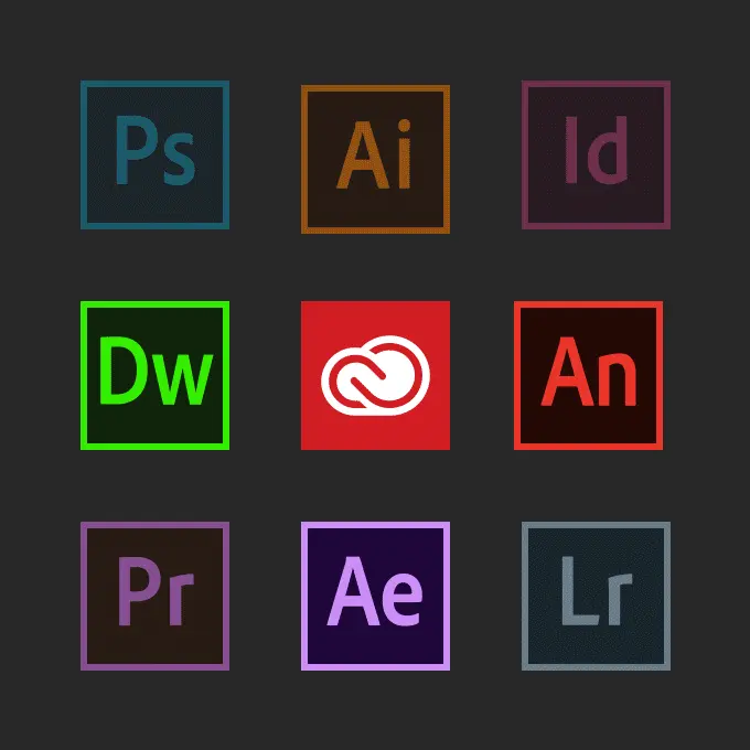 Adobe Creative Cloud pour création graphique et vidéo