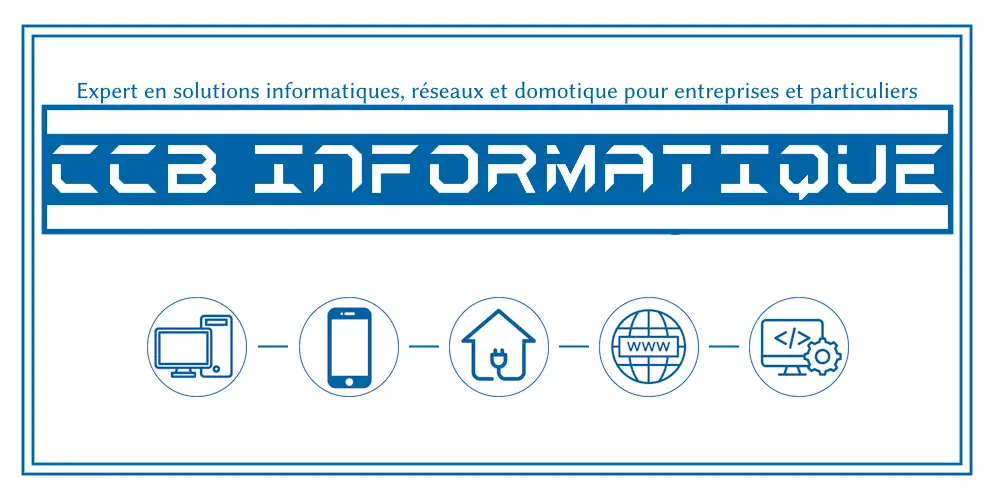 Bannière illustrant les services en informatique et domotique de CCB Informatique